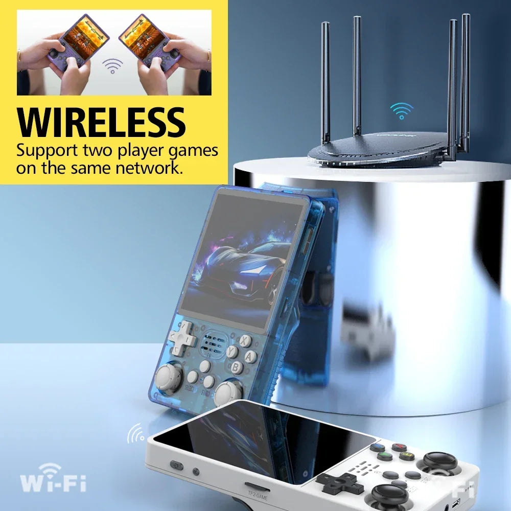 BOYHOM R36 Plus Retro Gameconsole: Linux, 4-inch IPS Scherm, RK3326 Chipset